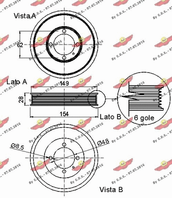 Belt Pulley, crankshaft