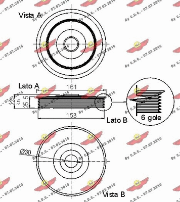 Belt Pulley, crankshaft