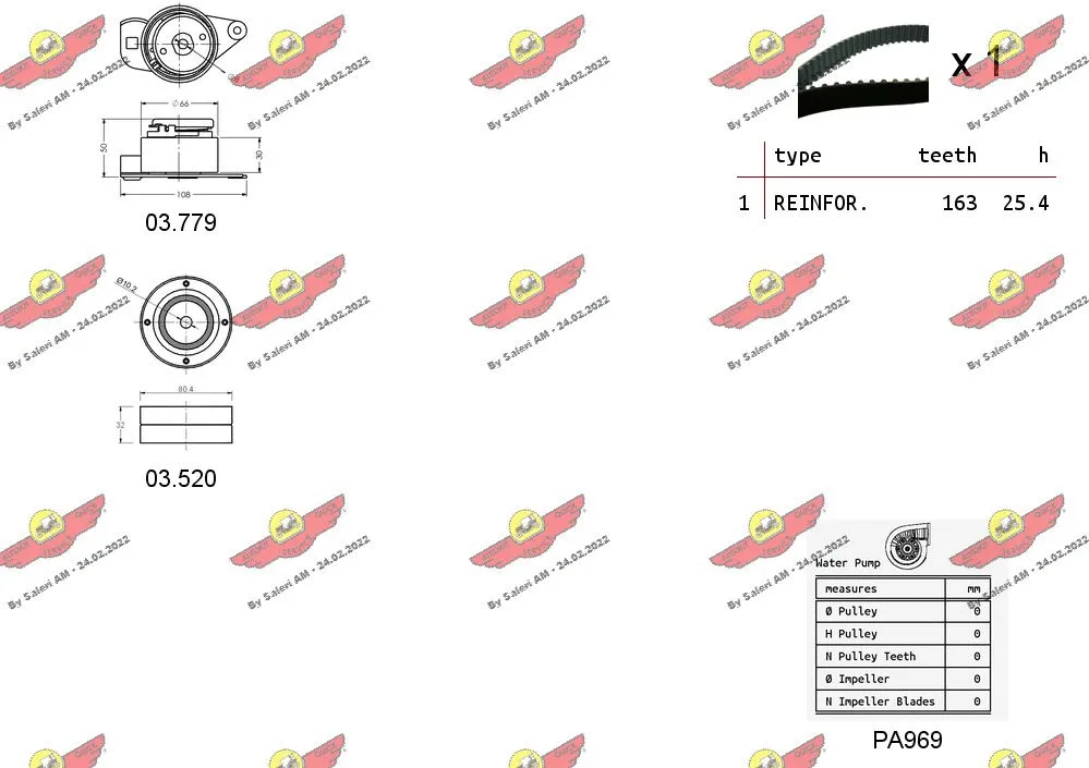 Water Pump & Timing Belt Kit
