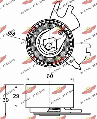 Tensioner Pulley, timing belt