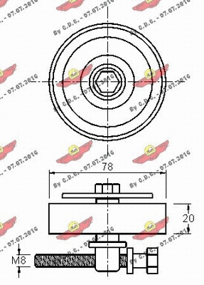 Belt Tensioner, V-ribbed belt