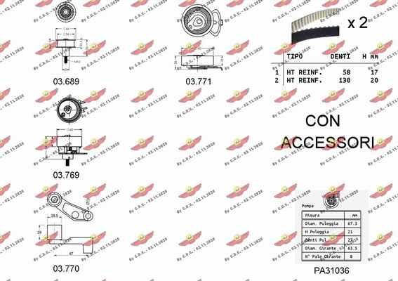 Water Pump & Timing Belt Kit