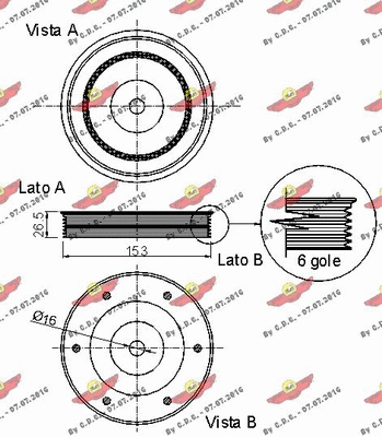Belt Pulley, crankshaft
