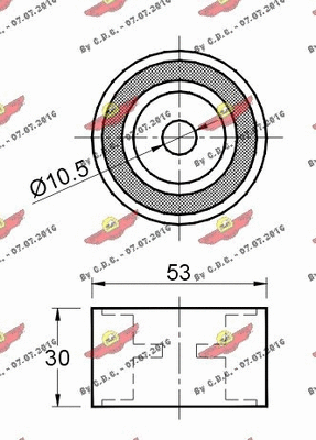 Deflection/Guide Pulley, timing belt
