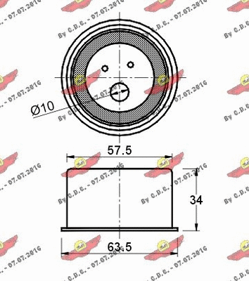 Tensioner Pulley, timing belt