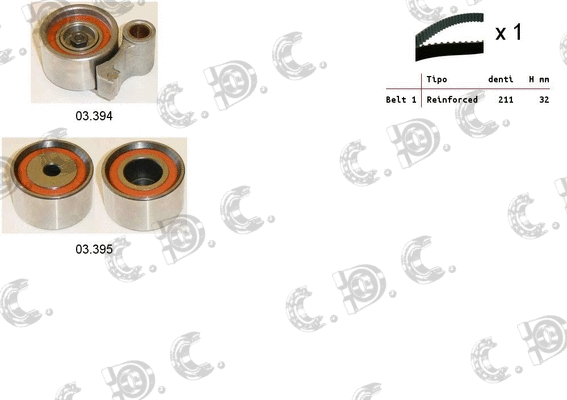Timing Belt Kit (04.5400)