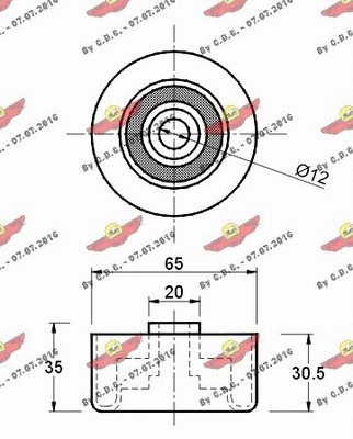 Deflection/Guide Pulley, timing belt