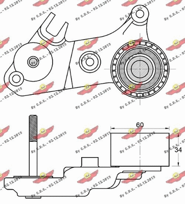 Deflection/Guide Pulley, timing belt