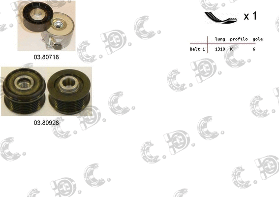 V-Ribbed Belt Set (06.0104)