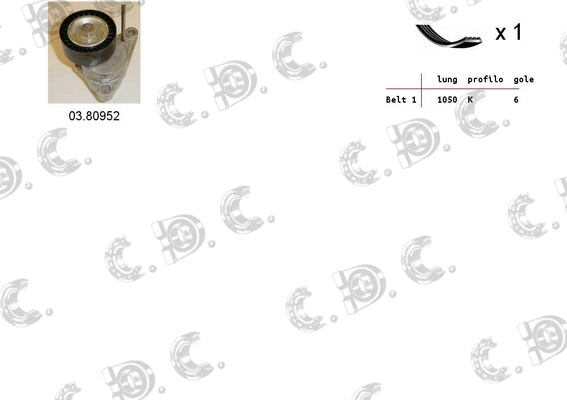 V-Ribbed Belt Set (06.0041)