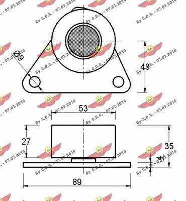 Deflection/Guide Pulley, timing belt