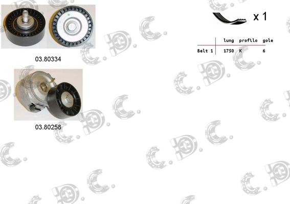 V-Ribbed Belt Set (06.0093)