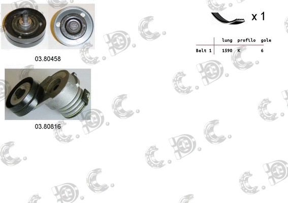 V-Ribbed Belt Set (06.0114)