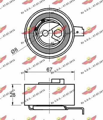 Tensioner Pulley, timing belt