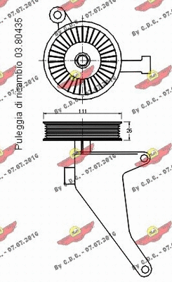 Belt Tensioner, V-ribbed belt