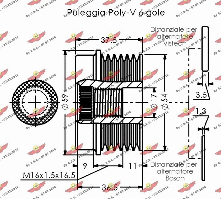 Alternator Freewheel Clutch