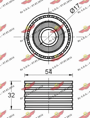 Deflection/Guide Pulley, timing belt