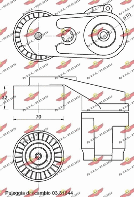 Belt Tensioner, V-ribbed belt