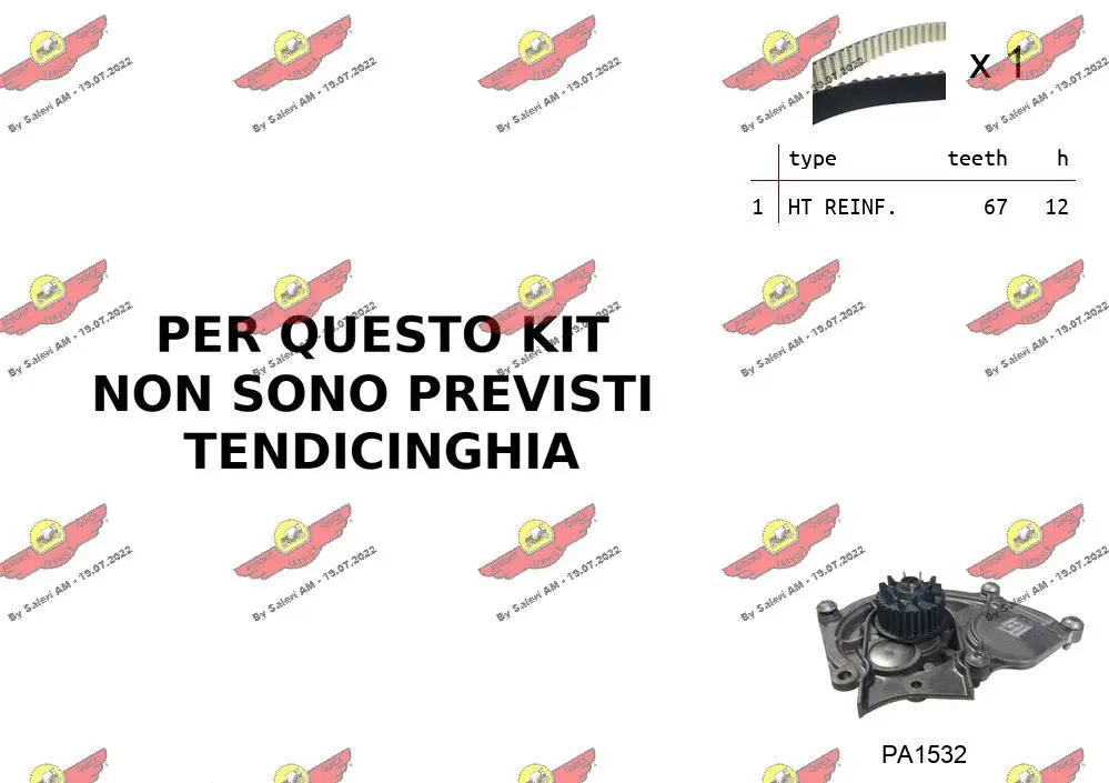 Water Pump & Timing Belt Kit (04.5B04PA)
