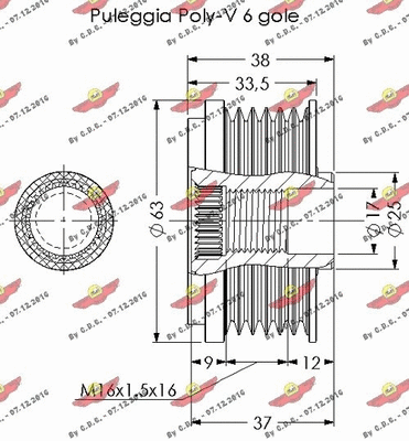 Alternator Freewheel Clutch