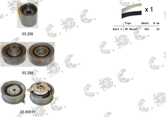 Timing Belt Kit (04.5147)
