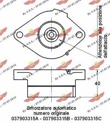 Belt Tensioner, V-ribbed belt