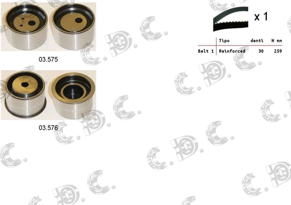 Timing Belt Kit (04.5390)