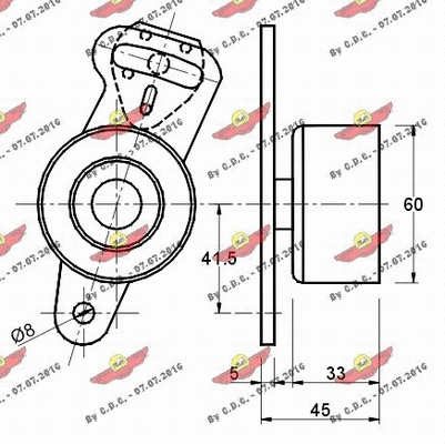 Tensioner Pulley, timing belt