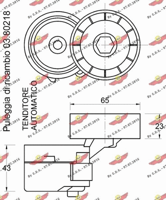 Belt Tensioner, V-ribbed belt