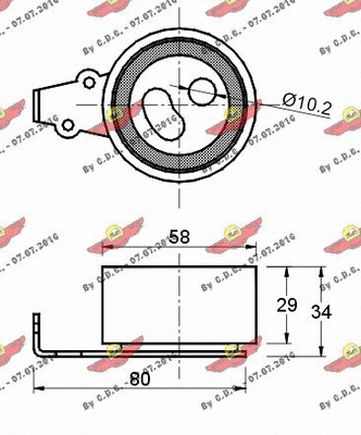 Tensioner Pulley, timing belt