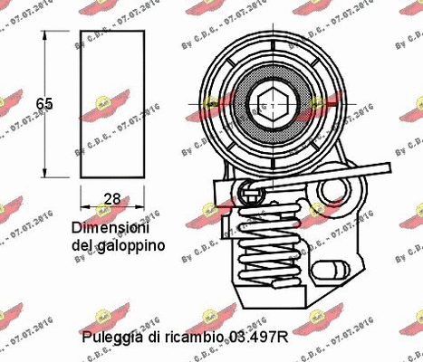 Tensioner Pulley, timing belt