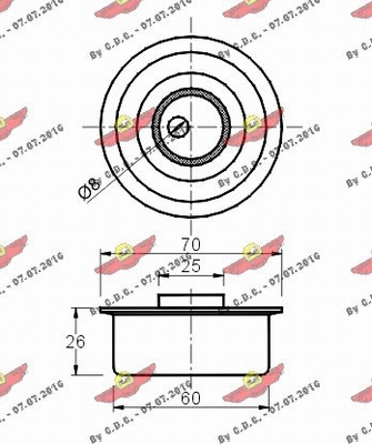 Tensioner Pulley, timing belt