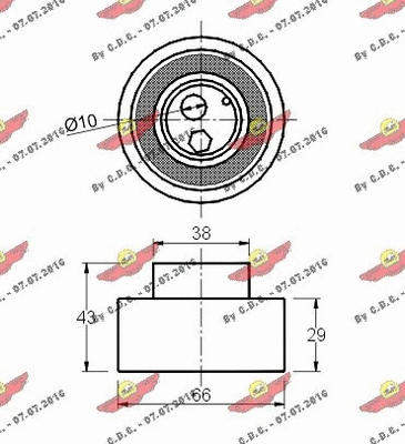 Tensioner Pulley, timing belt