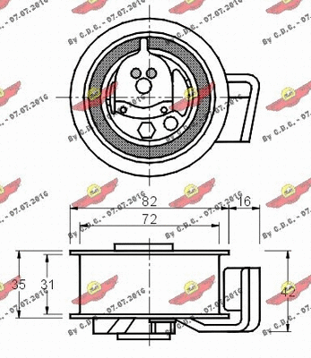 Tensioner Pulley, timing belt