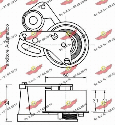 Tensioner Pulley, timing belt