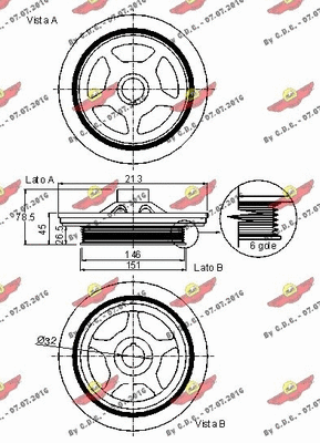 Belt Pulley, crankshaft