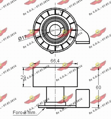 Tensioner Pulley, timing belt