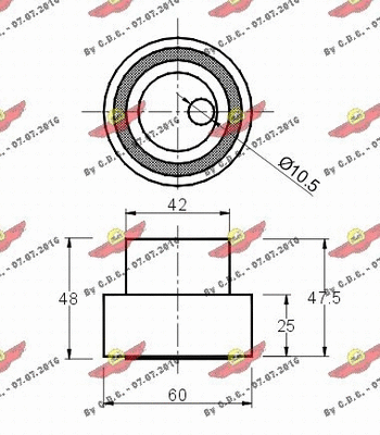 Tensioner Pulley, timing belt