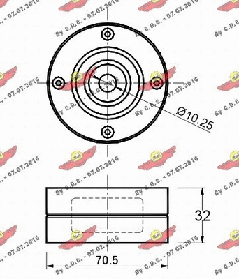 Deflection/Guide Pulley, timing belt