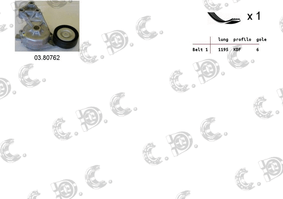 V-Ribbed Belt Set (06.0007)