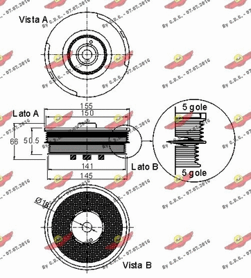 Belt Pulley, crankshaft