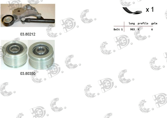 V-Ribbed Belt Set (06.0109)