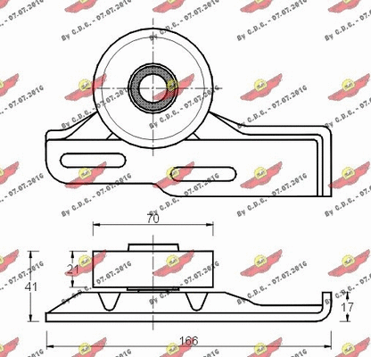 Belt Tensioner, V-ribbed belt