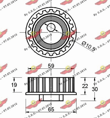 Tensioner Pulley, timing belt