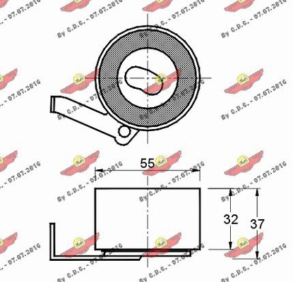 Tensioner Pulley, timing belt