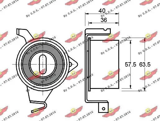 Tensioner Pulley, timing belt