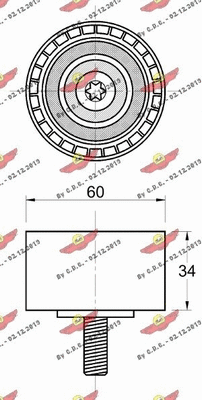 Deflection/Guide Pulley, timing belt