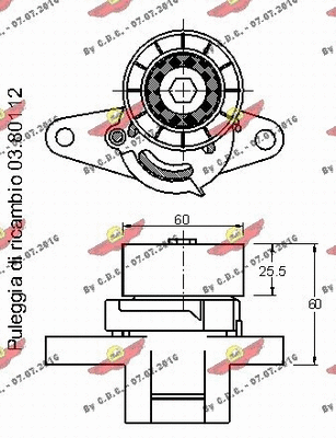 Belt Tensioner, V-ribbed belt