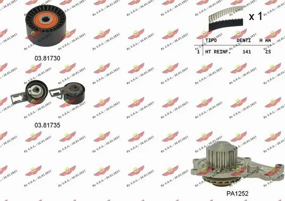 Water Pump & Timing Belt Kit (04.5347PA)