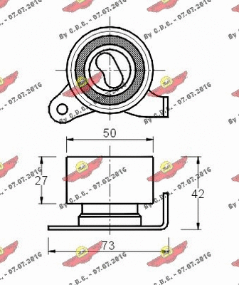 Tensioner Pulley, timing belt
